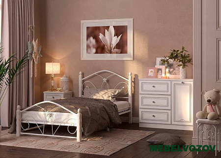 Кровать Селена-1  900 (белая) от магазина Мебельвозов в Нижнем Новгороде