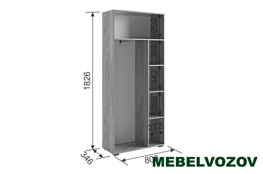 Прихожая "Бери К4" (дуб крафт золотой/белое дерево) от магазина Мебельвозов в Нижнем Новгороде