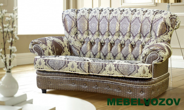Мягкий диван "Лувр" 2-х местный от магазина Мебельвозов в Нижнем Новгороде