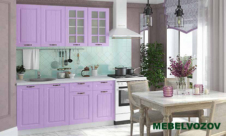 Кухонный гарнитур Мария 1600 (сирень) H=920 от магазина Мебельвозов в Нижнем Новгороде