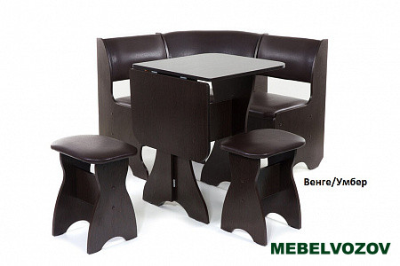Кухонный уголок Тюльпан-мини Венге/Умбер от магазина Мебельвозов в Нижнем Новгороде