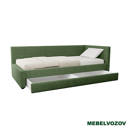 Марвэл 90 Кровать одинарная (EPIC 70 MOSS зелёная) детальное изображение от магазина mebelvozov.ru в Нижнем Новгороде