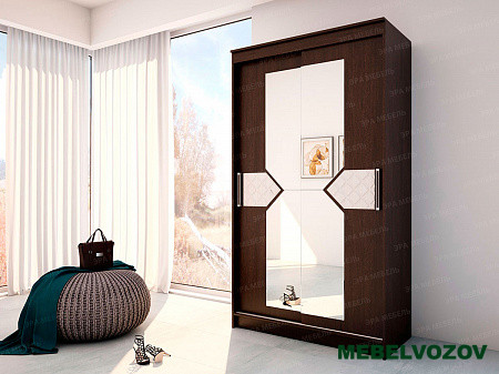 Шкаф-купе Николь 2 (венге) от компании Мебельвозов в Нижнем Новгороде