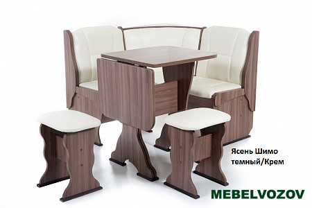 Кухонный уголок Нарцисс Ясень/Крем от магазина Мебельвозов в Нижнем Новгороде