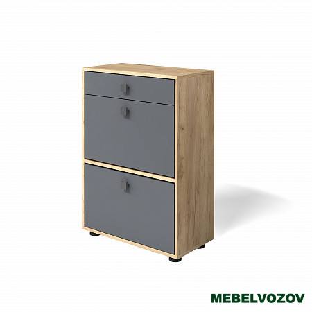 Обувница "Мини-Лайт" МЛ-7 (графит/дуб золотой крафт) от магазина Мебельвозов в Нижнем Новгороде