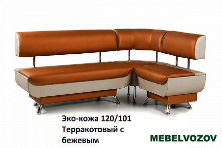 Кухонный диван "Валенсия" с мягким угловым сегментом от магазина Мебельвозов в Нижнем Новгороде