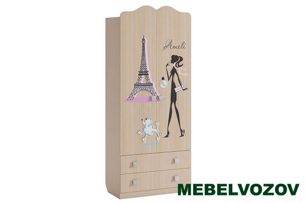 Шкаф комбинированный 2х-створчатый Амели детальное изображение от магазина mebelvozov.ru в Нижнем Новгороде