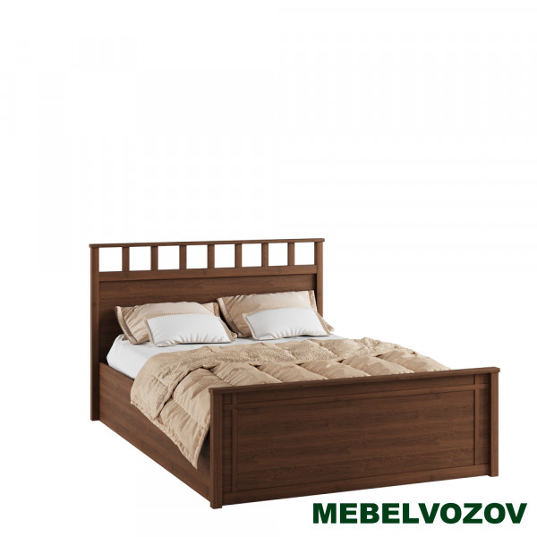Кровать Ричард 1,4 РКР-1 (орех донской) с настилом из ДСП от магазина Мебельвозов в Нижнем Новгороде