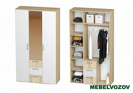 Белладжио Шкаф трехстворчатый ШК-14 от компании Мебельвозов в Нижнем Новгороде