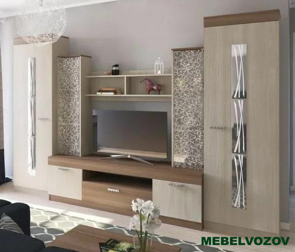 Шкаф для ТВ Рио 25 (Ясень шимо светлый/темный) от интернет магазина Mebelvozov в Нижнем Новгороде