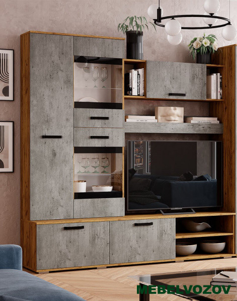 Стенка в гостиную Трамп ЦС-05 от интернет магазина Mebelvozov в Нижнем Новгороде