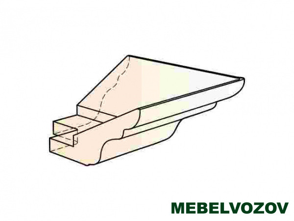 Фото элемент карниза концевой наружный (90 град.) бергамо элемента от сайта Мебельвозов в Нижнем Новгороде