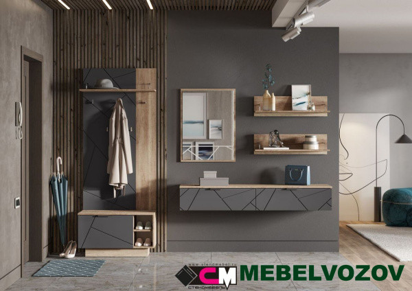 Модульная прихожая Даллас. Комплект 2 от магазина Мебельвозов в Нижнем Новгороде