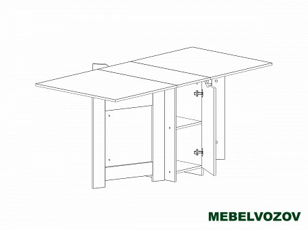 Стол кухонный СТ-02(Бодега темный) от магазина Мебельвозов в Нижнем Новгороде