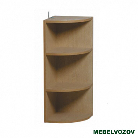 Шкаф навесной угловой с открытыми полками 300 Анжелика (высота 720) фото от Мебельвозов в Нижнем Новгороде