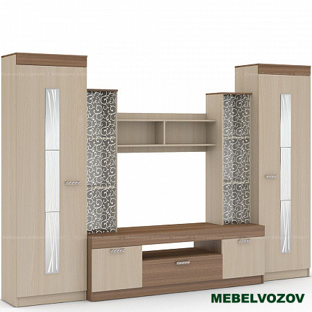 Шкаф для ТВ Рио 25 (Ясень шимо светлый/темный) от интернет магазина Mebelvozov в Нижнем Новгороде
