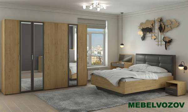 Шкаф трехдверный Бруно  от компании Мебельвозов в Нижнем Новгороде