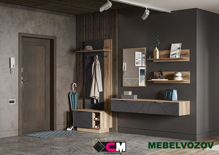 Модульная прихожая Даллас. Комплект 2 от магазина Мебельвозов в Нижнем Новгороде