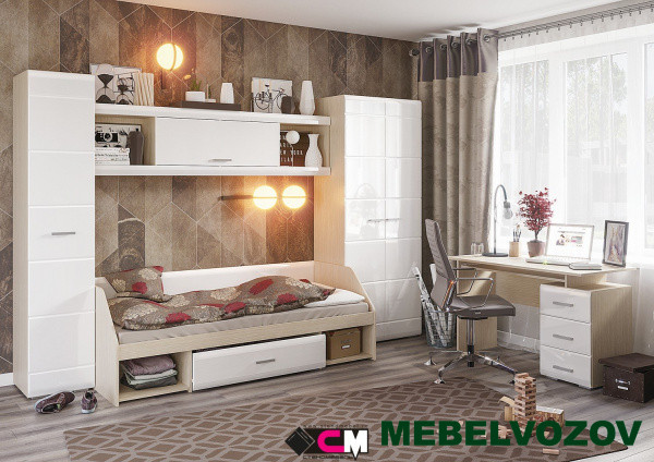 Модульная мебель для детской Симба. Комплект 2 детальное изображение от магазина mebelvozov.ru в Нижнем Новгороде