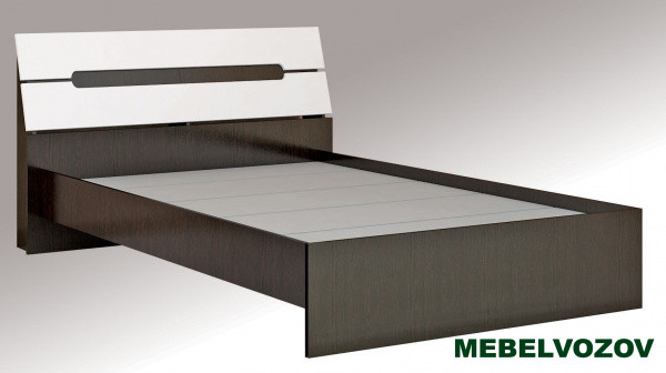 фото Кровать 1,4 Гавана с основанием ДСП,без матраса (Венге/Белый акрил) от магазина Мебельвозов в Нижнем Новгороде Кровать 1,4 Гавана с основанием ДСП,без матраса (Венге/Белый акрил) от магазина Мебельвозов в Нижнем Новгороде