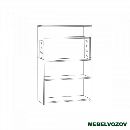 Комод с витриной Трувор 13.306 от магазина Мебельвозов в Нижнем Новгороде