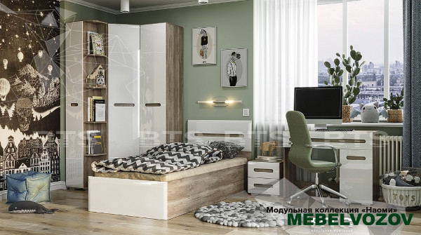 Молодёжная комната Наоми - фото, картинки на сайте mebelvozov.ru в Нижнем Новгороде Молодёжная комната Наоми детальное изображение от магазина mebelvozov.ru в Нижнем Новгороде
