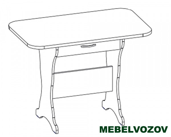Стол-тумба кухонный СТ-04 Трапези Тессера (Анкор светлый) от магазина Мебельвозов в Нижнем Новгороде