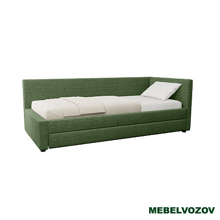 Марвэл 90 Кровать одинарная (EPIC 70 MOSS зелёная) детальное изображение от магазина mebelvozov.ru в Нижнем Новгороде
