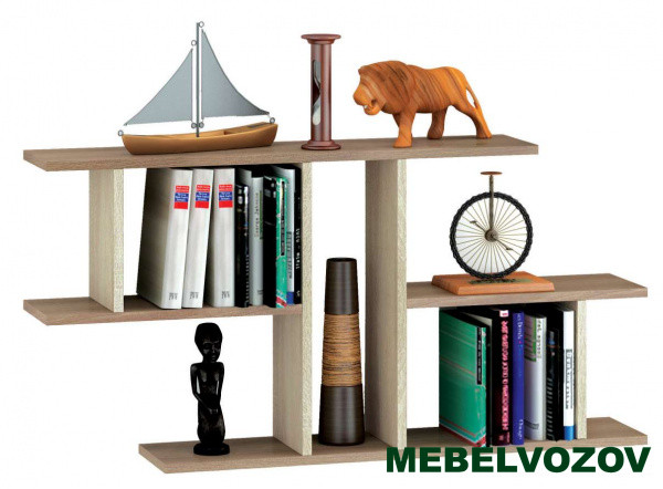 Полка навесная ПН-4 (Ясень шимо/Дуб Сонома) фото от Мебельвозов в Нижнем Новгороде
