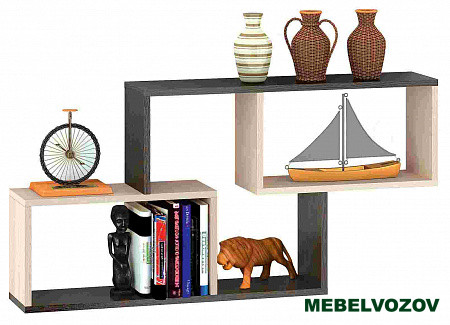 Полка навесная ПН-3 (Венге/Дуб Молочный) фото от Мебельвозов в Нижнем Новгороде