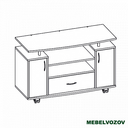 ТУМБА ДЛЯ ТВ АНАСТАСИЯ-4 (Бодега темная/бодега светлая) от интернет магазина Mebelvozov в Нижнем Новгороде