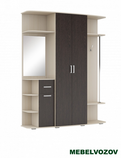 Прихожая Ивушка 17(Бодега темная/бодега светлая) от магазина Мебельвозов в Нижнем Новгороде