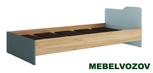 RICH Кровать КР-003 (Мята/голубой) детальное изображение от магазина mebelvozov.ru в Нижнем Новгороде