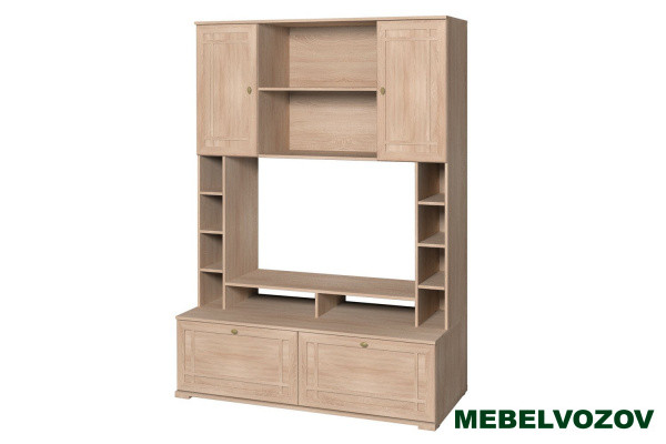 Стенка в гостиную Sherlock 1 Шкаф дуб сонома МЦН от интернет магазина Mebelvozov в Нижнем Новгороде