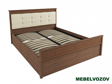 Кровать Ливорно 1,4 ЛКР-1 с ортопед. основанием на опорах (орех донской) от магазина Мебельвозов в Нижнем Новгороде