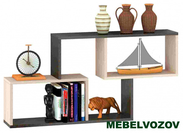 Полка навесная ПН-3 (Венге/Дуб Молочный) фото от Мебельвозов в Нижнем Новгороде