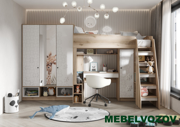 Модульная детская Киви. Комплект 4 детальное изображение от магазина mebelvozov.ru в Нижнем Новгороде