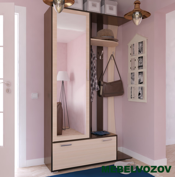 Прихожая Ивушка 20 (Бодега темная/ Бодега светлая) от магазина Мебельвозов в Нижнем Новгороде