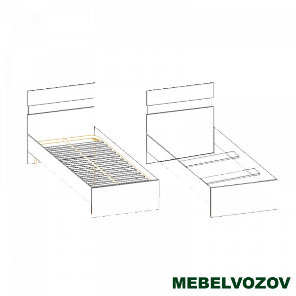 фото Кровать односпальная Сити 71 с ортопедическим основанием от магазина Мебельвозов в Нижнем Новгороде Кровать односпальная Сити 71 с ортопедическим основанием от магазина Мебельвозов в Нижнем Новгороде