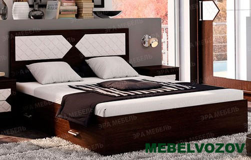 Кровать Николь 1.4 (венге) от магазина Мебельвозов в Нижнем Новгороде