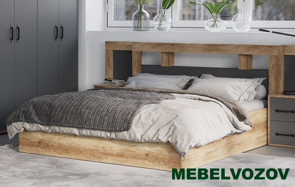 Кровать 1,4 м "Прима" КР-11 с подъемным механизмом от магазина Мебельвозов в Нижнем Новгороде