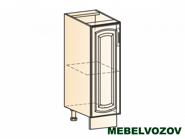 Фото шкаф рабочий l200 (1 дв. гл.) (эмаль) бергамо элемента от сайта Мебельвозов в Нижнем Новгороде