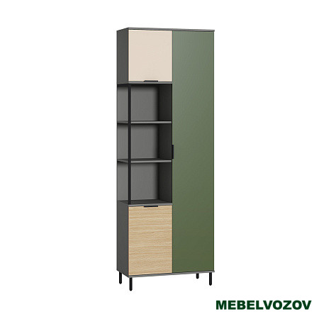 Марвэл Шкаф комбинированный 13.22 (Темно - серый U2601) детальное изображение от магазина mebelvozov.ru в Нижнем Новгороде