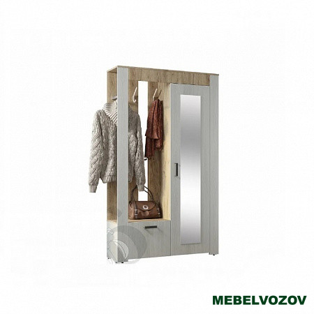 Прихожая "Франк" Крафт/Ясень белый от магазина Мебельвозов в Нижнем Новгороде