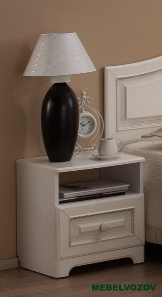Тумба прикроватная Белла (Белый/джелато софт) от магазина Мебельвозов в Нижнем Новгороде