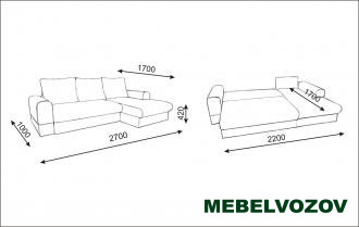Угловой диван София-2 от магазина Мебельвозов в Нижнем Новгороде