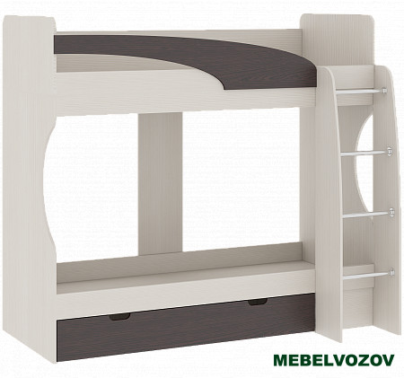 Кровать-чердак Карамель 77-02 Анкор светлый Бодега тёмный детальное изображение от магазина mebelvozov.ru в Нижнем Новгороде