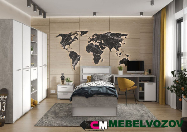 Модульная подростковая Денвер - фото, картинки на сайте mebelvozov.ru в Нижнем Новгороде Модульная подростковая Денвер детальное изображение от магазина mebelvozov.ru в Нижнем Новгороде