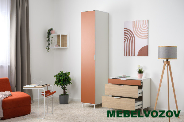 Марвэл Комод 16.234.03 (Белый PE шагрень) от магазина Мебельвозов в Нижнем Новгороде