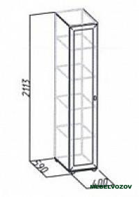 Шкаф для белья 1 Милана (Венге) от компании Мебельвозов в Нижнем Новгороде